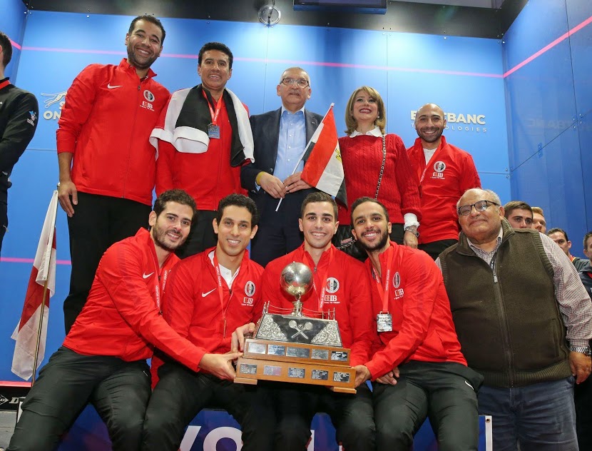 مصر بطلة العالم للأسكواش رجال فرق  2019 و تحتفظ باللقب للمرة الثانية علي التوالي 